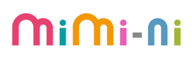 Logo of the audio streaming platform mimi-ni, featuring colorful letters in a playful design.