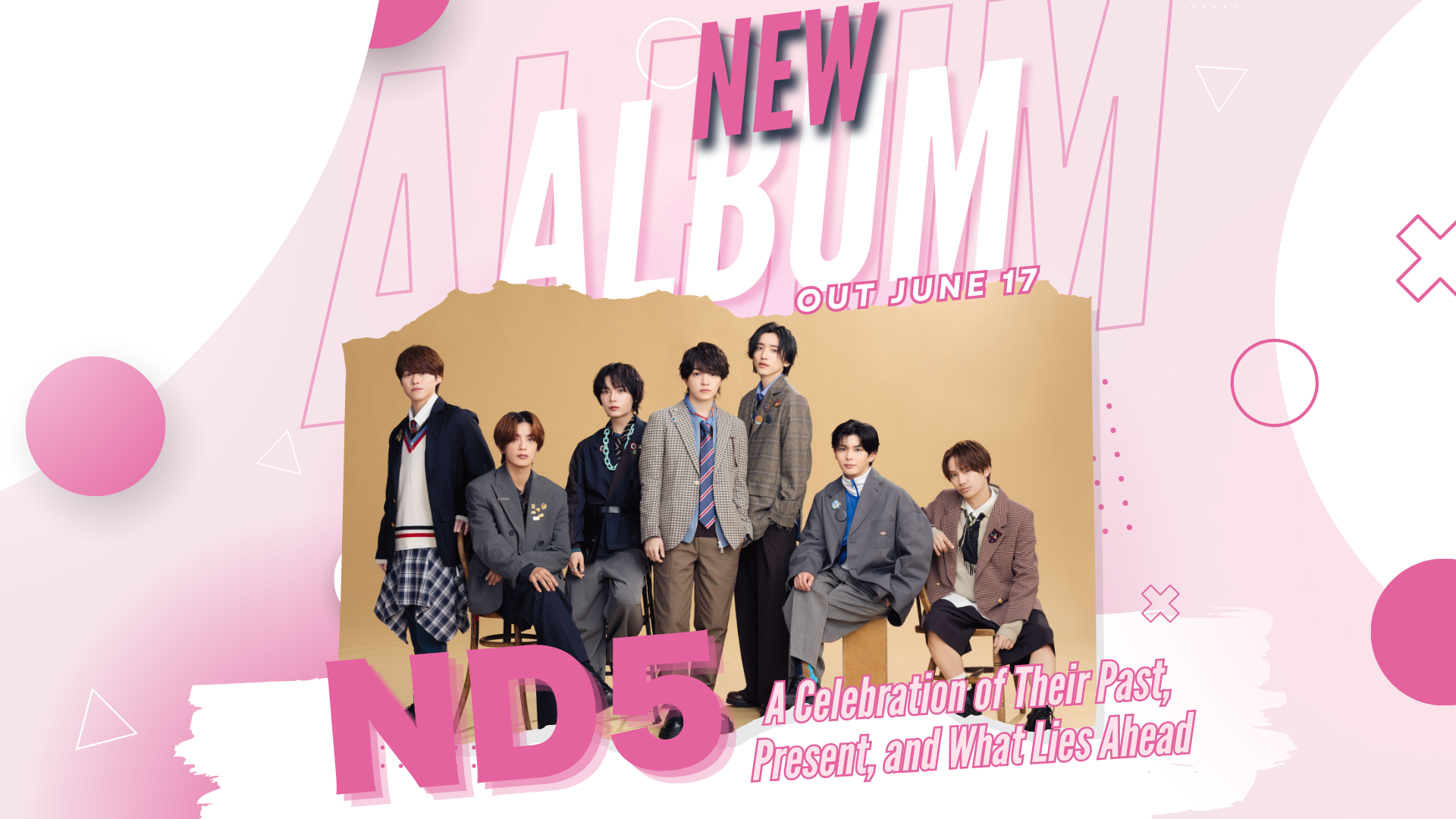 Naniwa Danshi Announce 5th Anniversary Album “ND5”