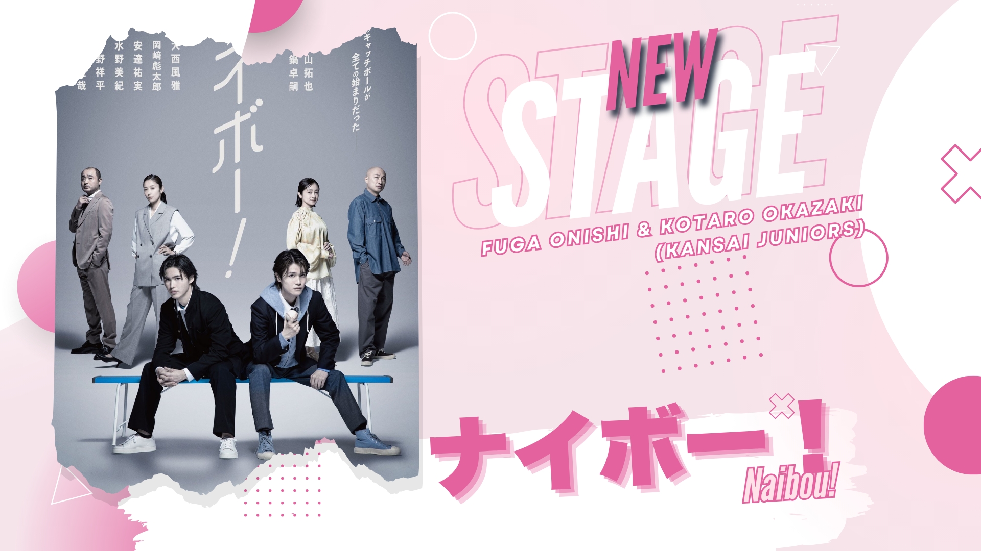 Fuga Onishi and Kotaro Okazaki Co-Star in Stage Play “Naibou!”