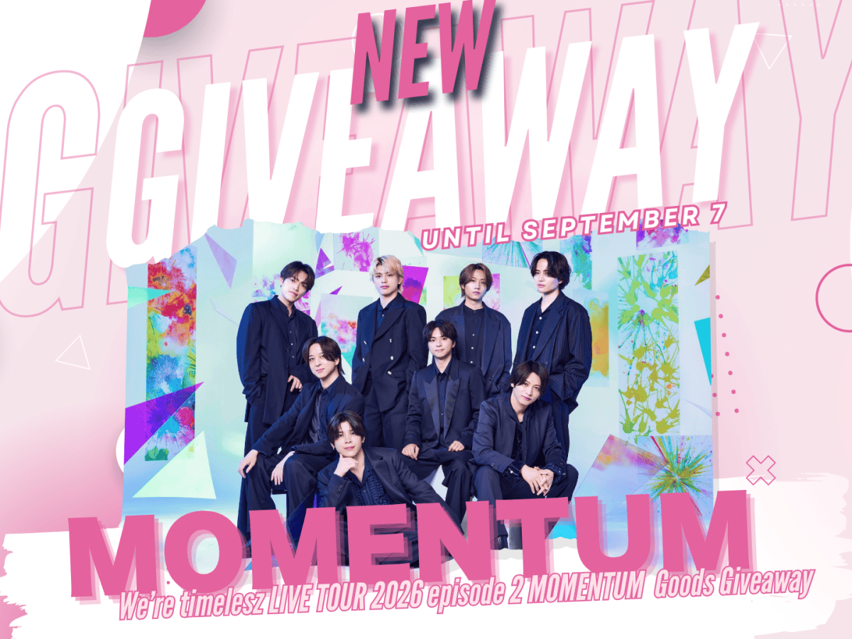 [GIVEAWAY!] We’re timelesz LIVE TOUR 2026 episode 2 MOMENTUM Goods